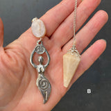 Moonstone Goddess Energy Pendulum