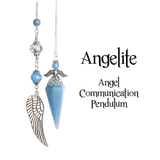 Angelite Guardian Angel Pendulum