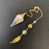 Angel Aura Quartz Pendulum