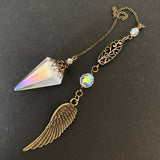 Angel Aura Quartz Pendulum