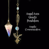 Angel Aura Quartz Pendulum