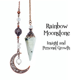 Rainbow Moonstone Pendulum